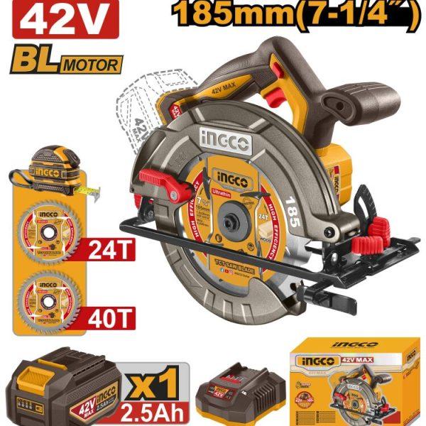 SIERRA CIRCULAR D-185 42V 2x2,5Ah.